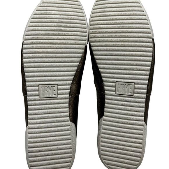 Frye Melanie Slip On Flats Loafers Gold Mirror Size 6.5 - Picture 8 of 9